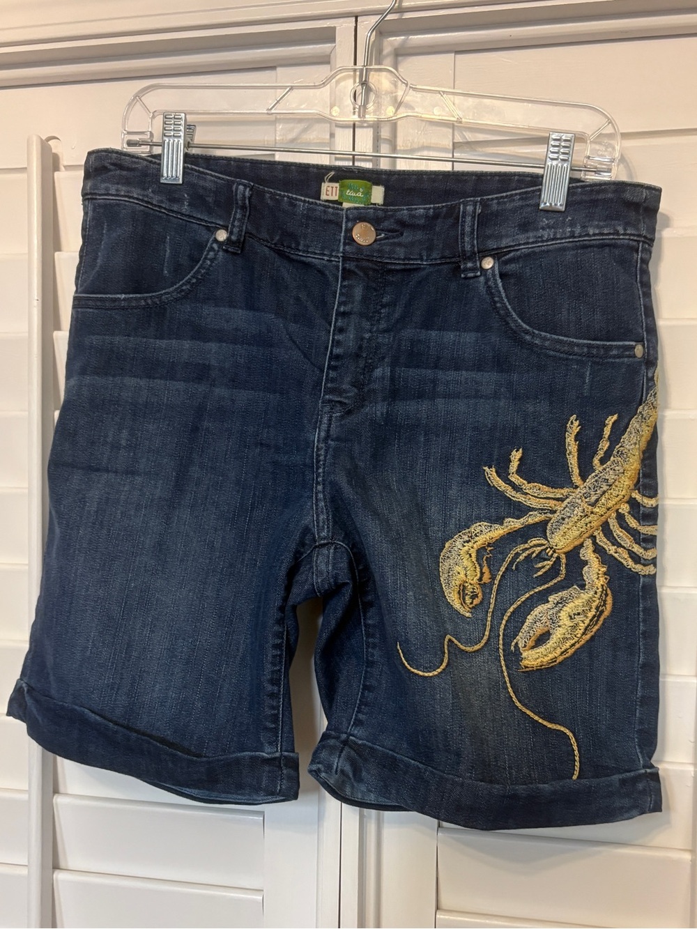 Ett:TWA Anthropologie Lobster Jean Shorts Size 31